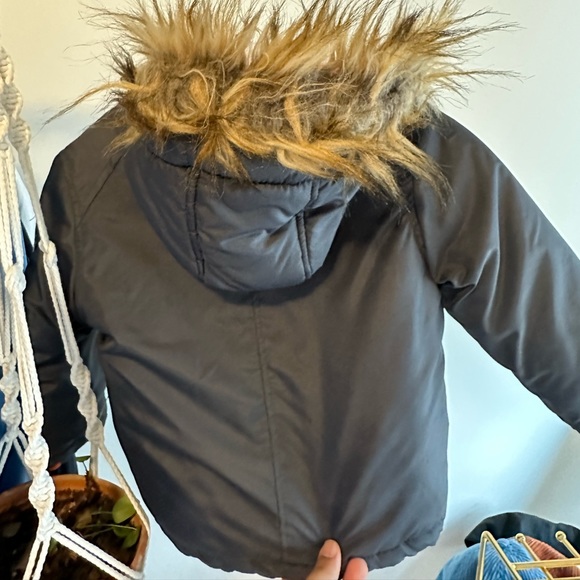 fur lined hood puffer jacket - Picture 2 of 4